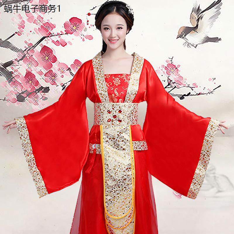 大码戏服古装汉服女中国风广袖流仙裙仙女贵妃舞台表演古风演出服