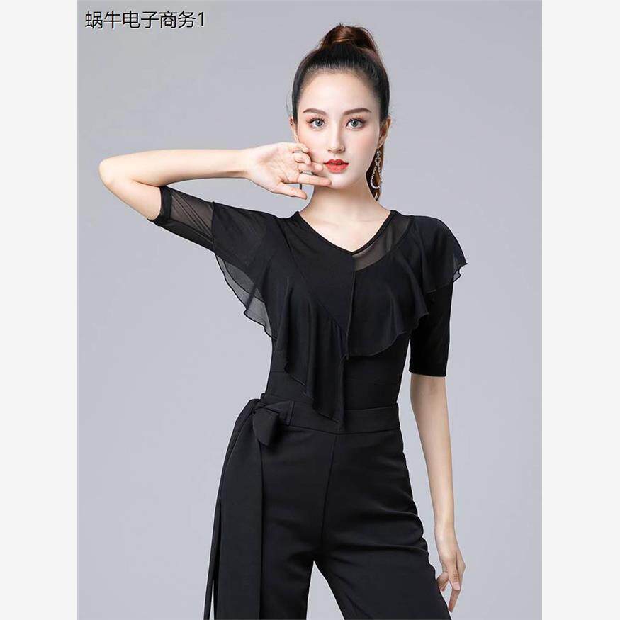 连体拉丁舞上衣成年女国