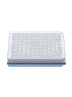 LABSELECT(甄选)11515 96孔细胞培养板,白色框,透明平底