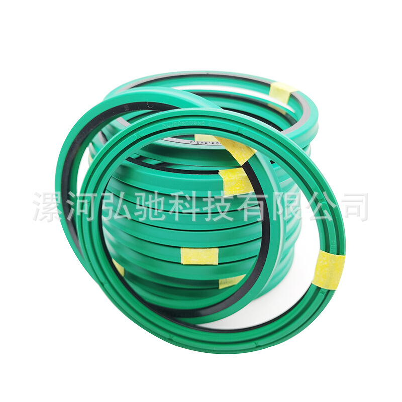 墨绿色聚氨酯BU型活塞杆轴用油封液压油缸密封圈现货供应规格型号