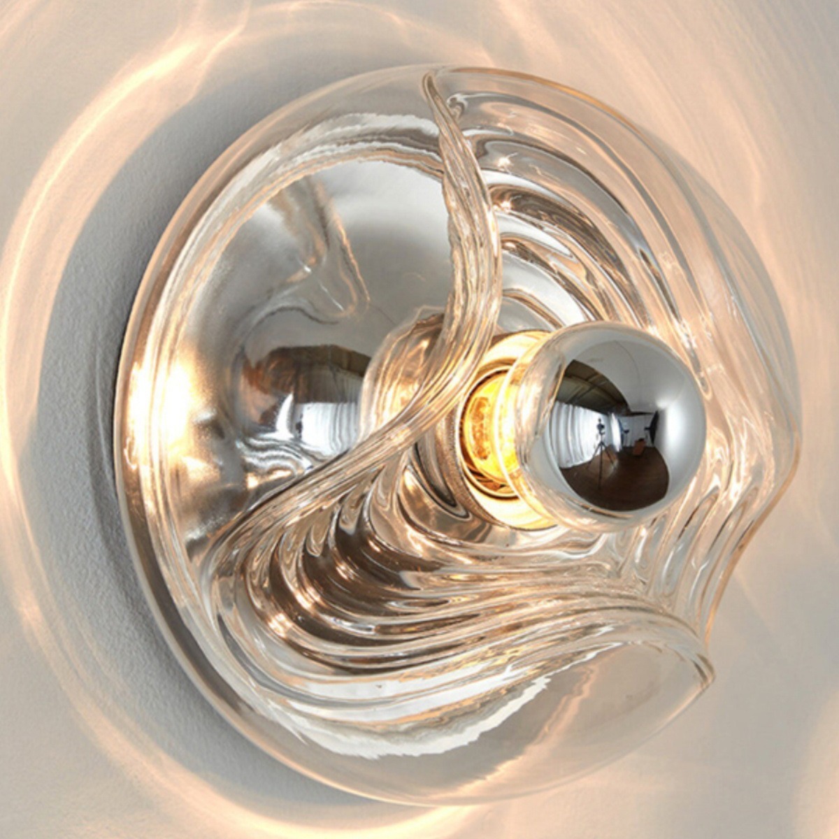 北欧卧室床头灯设计师装饰氛围过道灯玄关入户玻璃壁灯