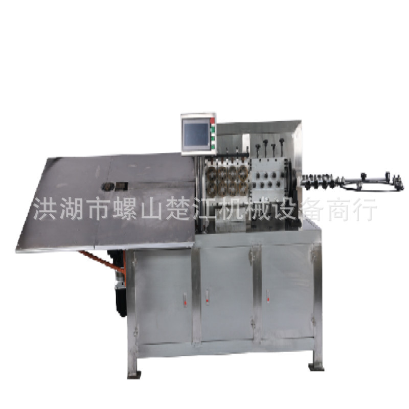 3-8mm圆线扁铁弯框碰焊一体机 组合衣柜钢丝框弯线机 飞碟成型机