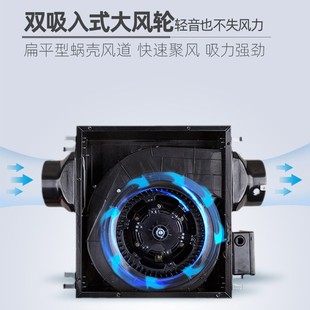 绿岛风薄型低音管道风机家用送风机增压风机商用办公室换气新风机
