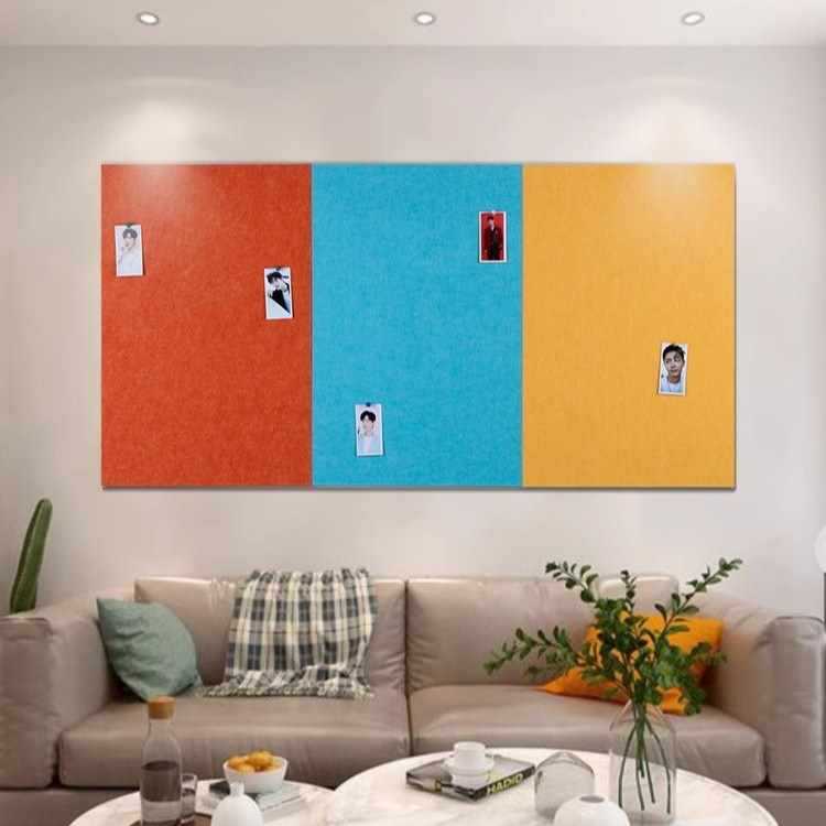 ??幼儿园毛毡板展示板软木板照片墙公告栏留言板背景墙贴板装饰