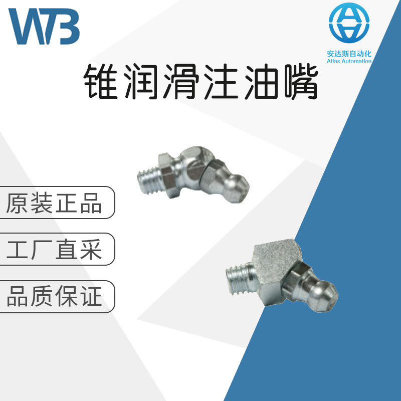 工厂直采 德国 WTB 锥润滑注油嘴 DIN 71412 B (H2/45°)  多型号