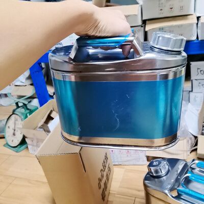 20L10L不锈钢加厚加固工业油桶手提桶三横加固家用工厂必备汽油桶