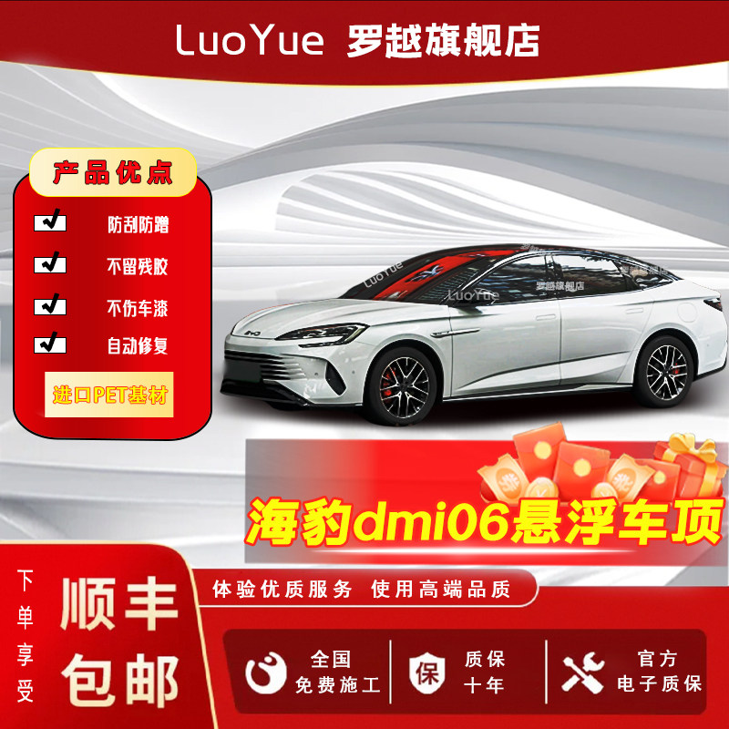 LuoYue罗越海豹06专车悬浮车顶膜