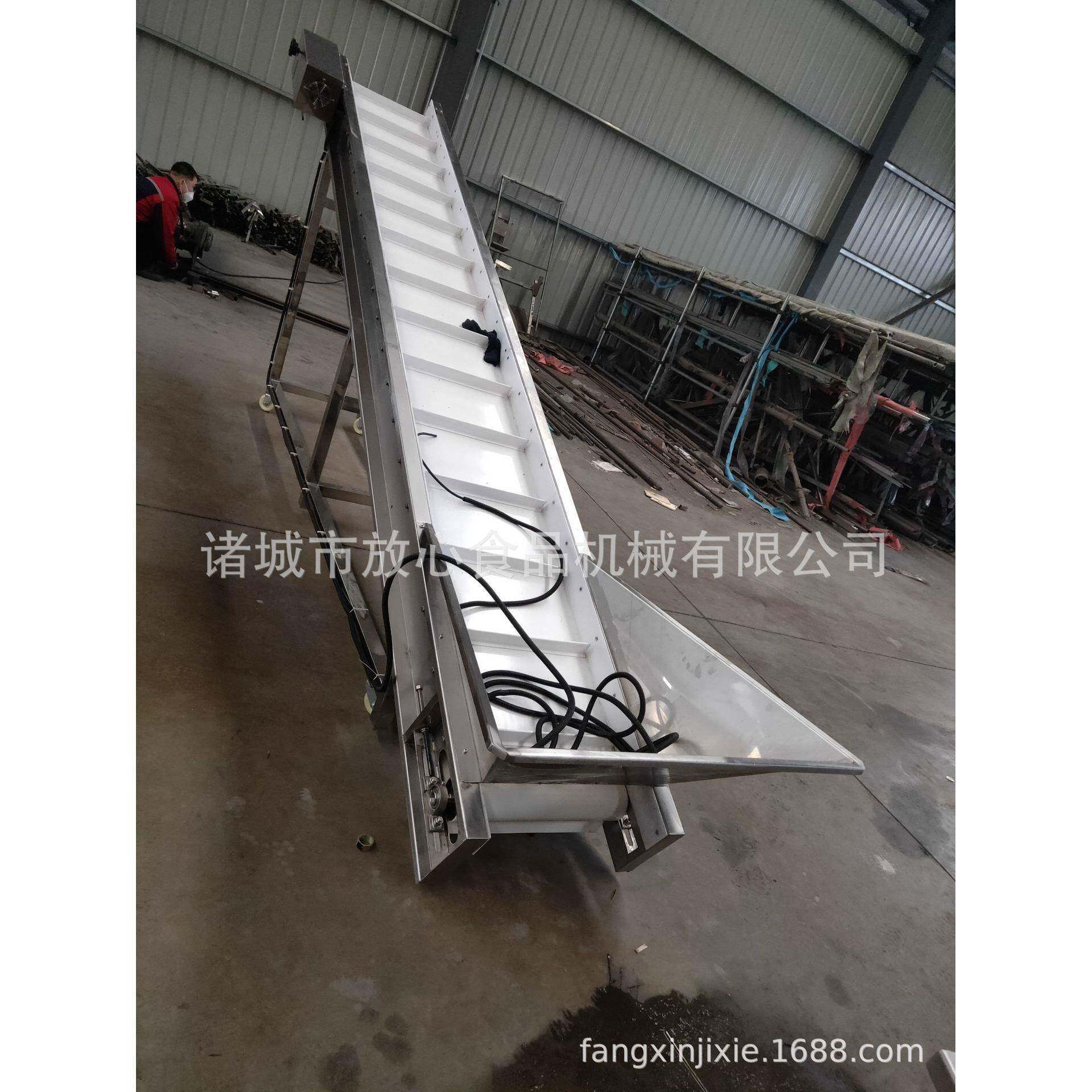 提升机 爬品坡送机 食物料提输FX-600升价格 爬坡皮带提升机机厂