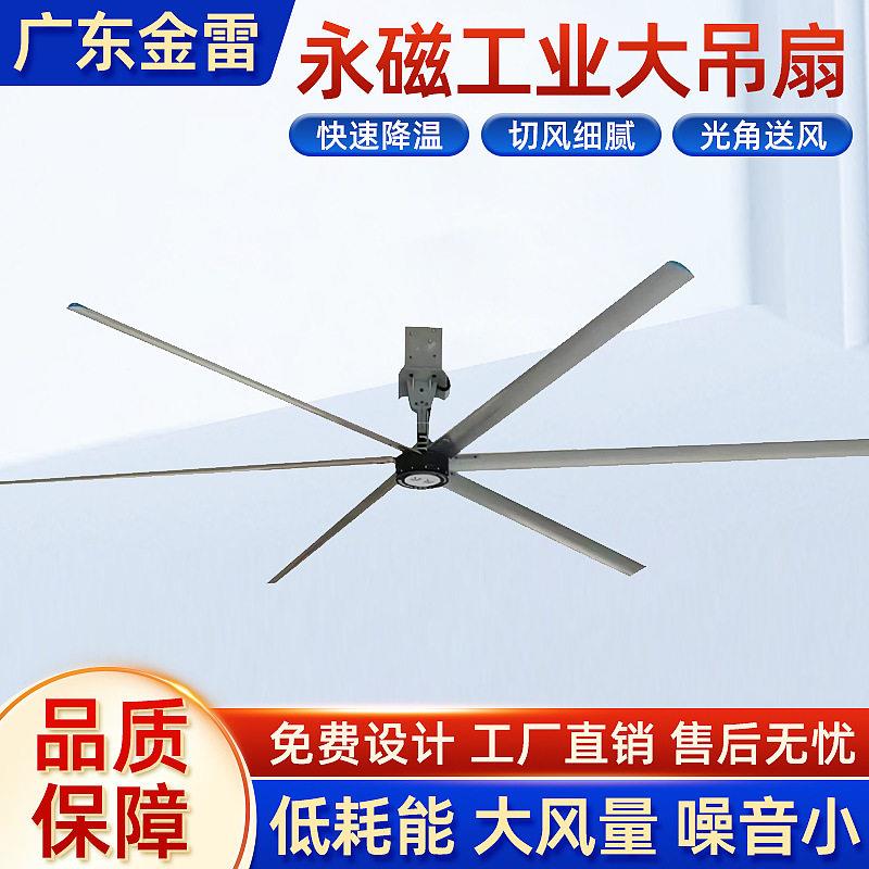 永磁工业大型吊扇7.3米大功率降温仓库厂房车间篮球馆自然通风扇