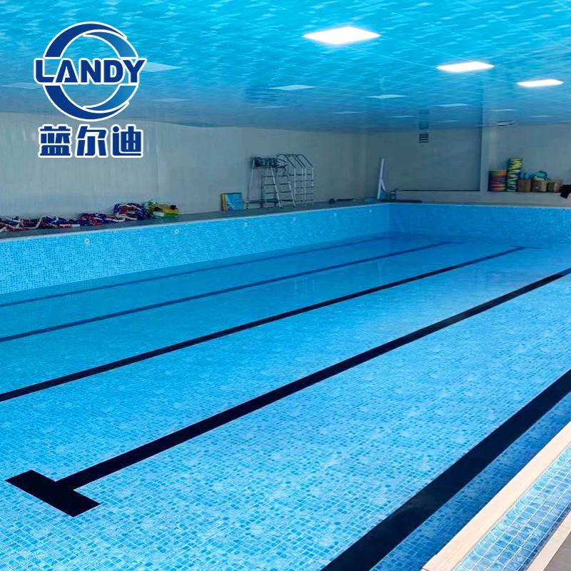 游泳池工程翻新PVC卷泳池防水装饰胶膜水池池底膜抗开裂厂家现货