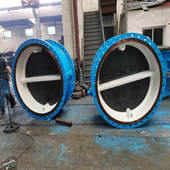 16C 现货电动硬密封蝶阀 D943H DN1200金属硬密封电动法兰蝶阀