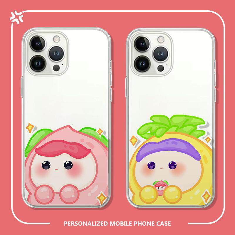 情侣菠萝吹雪OPPOFINDX8PRO苹果16软卡通iPhone15适用创意12ProMax可爱IQOO13手机壳华为NOVA14ULTRA真我neo7
