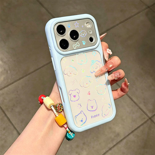 适用IQOOZ9TURBO卡通适用iPhone12苹果13大视窗17硬ins风16PLUS适用OPPORENO15手机壳14ProMax星空壳彩色小狗