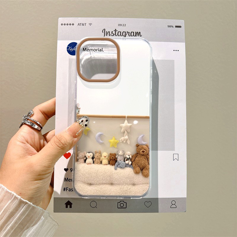 小米15Ultra手机壳带挂绳16plus大孔苹果12promax硬红米note14适用iPhone13小熊玩偶华为mate70ins风x200卡通