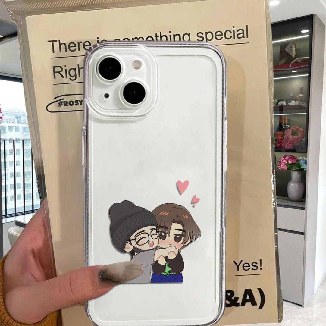 手机壳OPPOFINDX8S卡通Q版王一博肖战iPhone16e可爱适用13ProMax苹果12创意小米15透明软14PLUS一加ACE5ULTRA