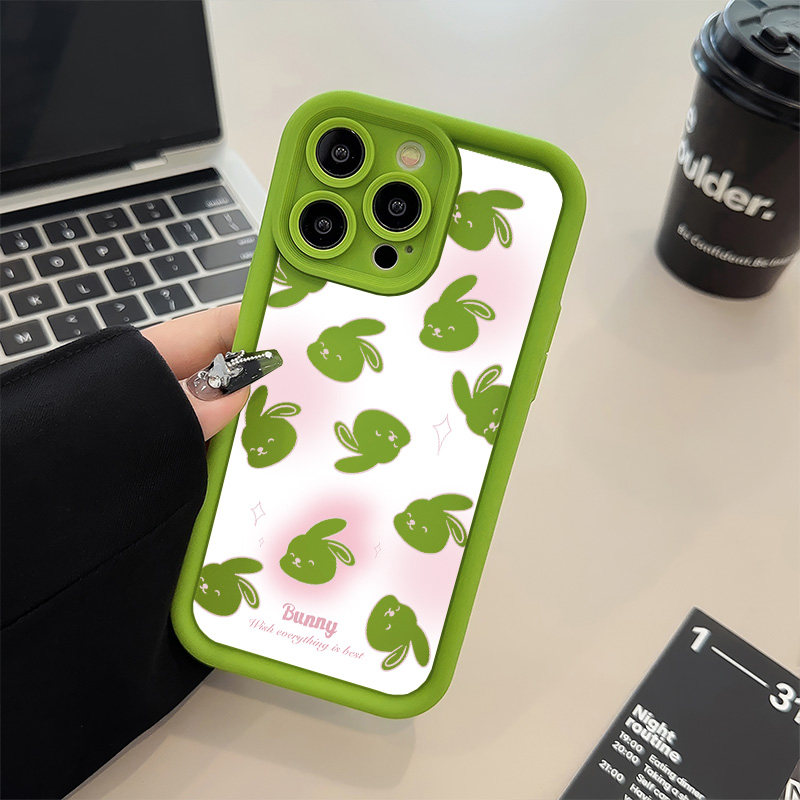 iPhone16plus手机壳15ProMax镂空满屏兔子红米note14适用软13糖果OPPOFindx8ins风苹果12少女心华为Mate60pro