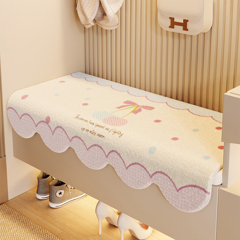 奶油风入户门换鞋凳坐垫椅子垫加厚家用长条防滑耐磨免打理屁垫子,居家布艺,椅垫,淘宝优惠券,粉丝福利购,淘宝优惠卷