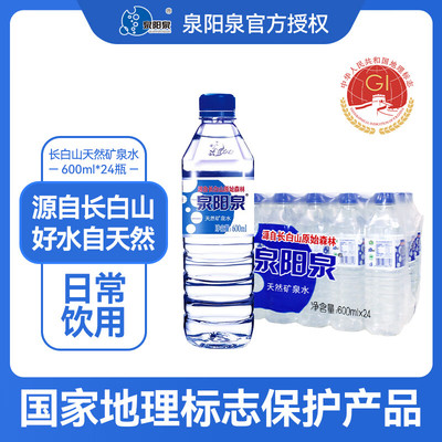 泉阳泉600ml*24小瓶装车载饮用水