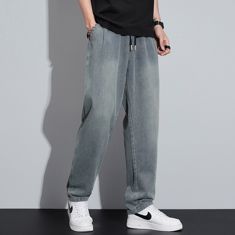 男款休闲长裤宽松百搭潮流牛仔裤