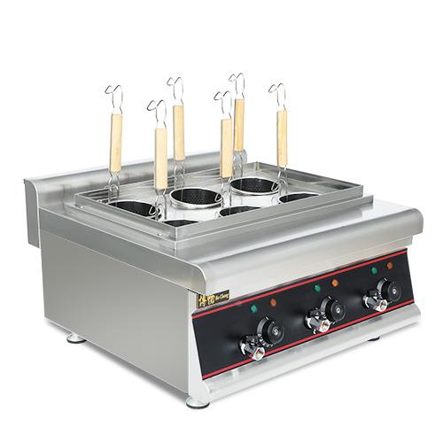 多功能煮面炉三格六头款台式机BEH-688 商用立麻式面汤粉炉电煮热