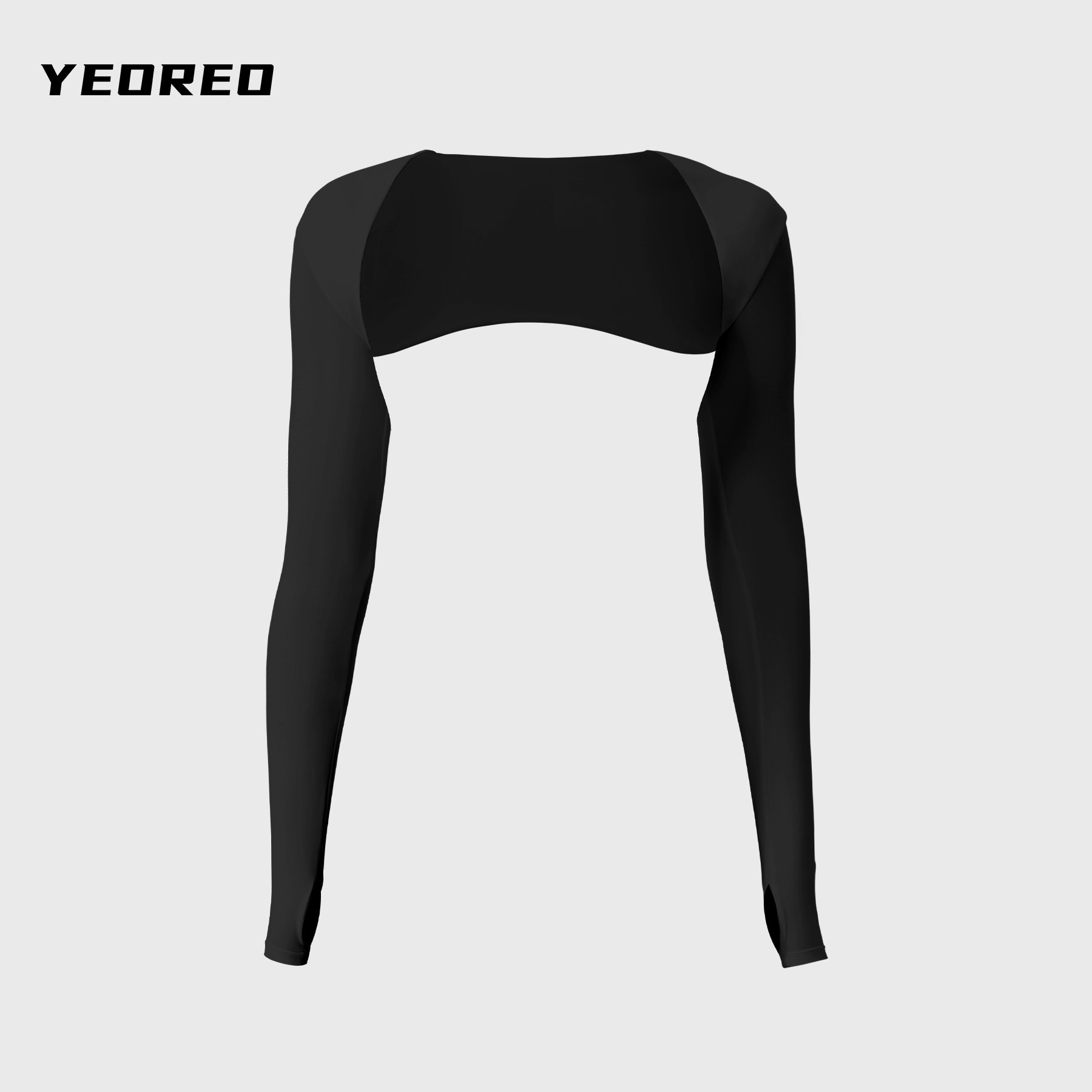 YEOREO运动披肩女防晒跑步坎肩瑜伽服长袖健身服上衣夏季外套修身