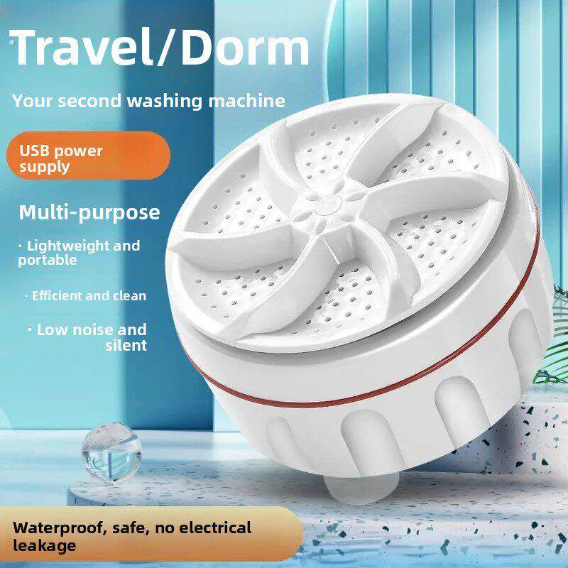 超声波迷你洗衣机全自动涡轮便携式宿舍清洗机小型水桶内衣清洗机
