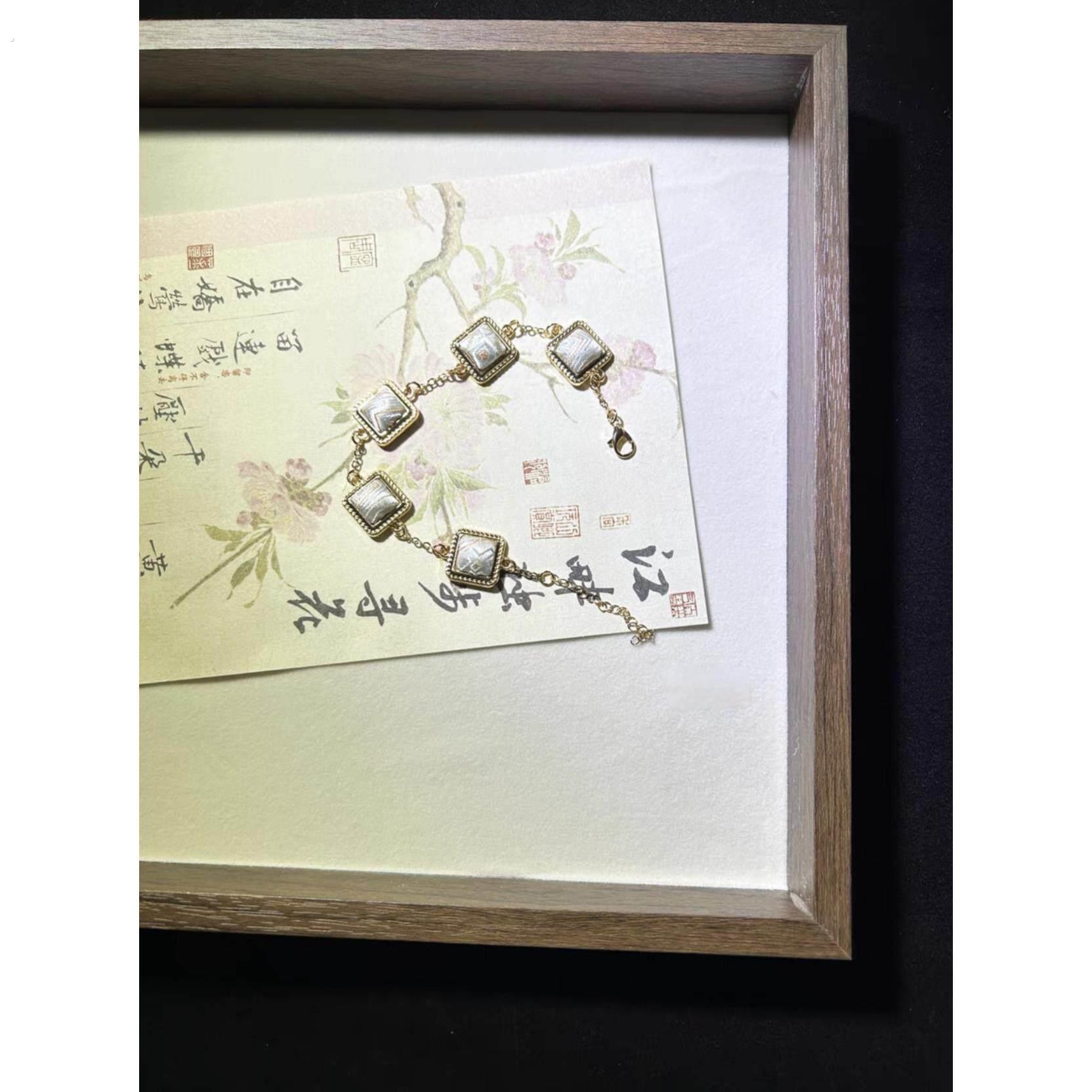 壮锦首饰方糖手錬品广西非遗旅游伴手礼