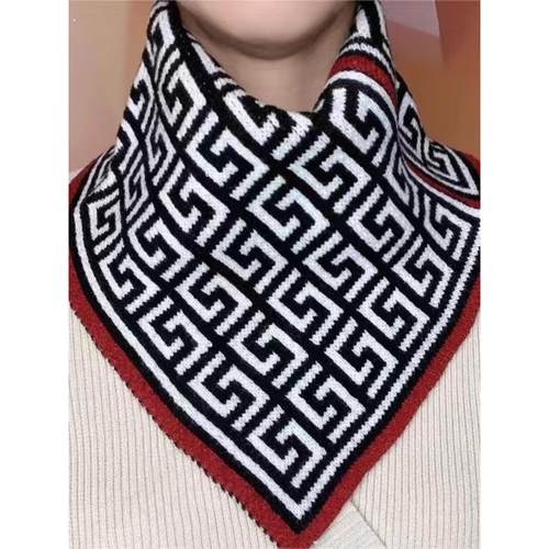 千格鸟三角围巾围脖护颈假领套头脖套套头保暖男女通用三角巾秋冬