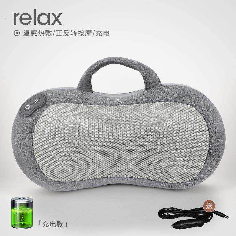 肩颈按摩枕充电车载枕头热敷脖子腰背加热多功能全自动颈椎按摩器