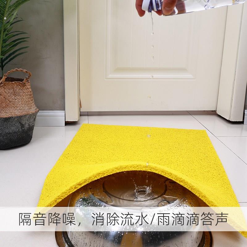 无底镂空丝圈地垫薄防溅雨水垫入户门外防水防滑浴室垫隔音静音垫