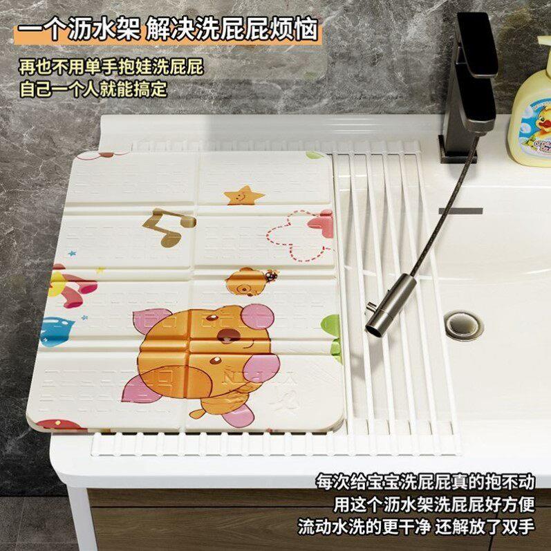 宝宝洗屁屁神器新生婴儿浴托浴架洗澡洗屁股坐式支架免坐可躺托盆