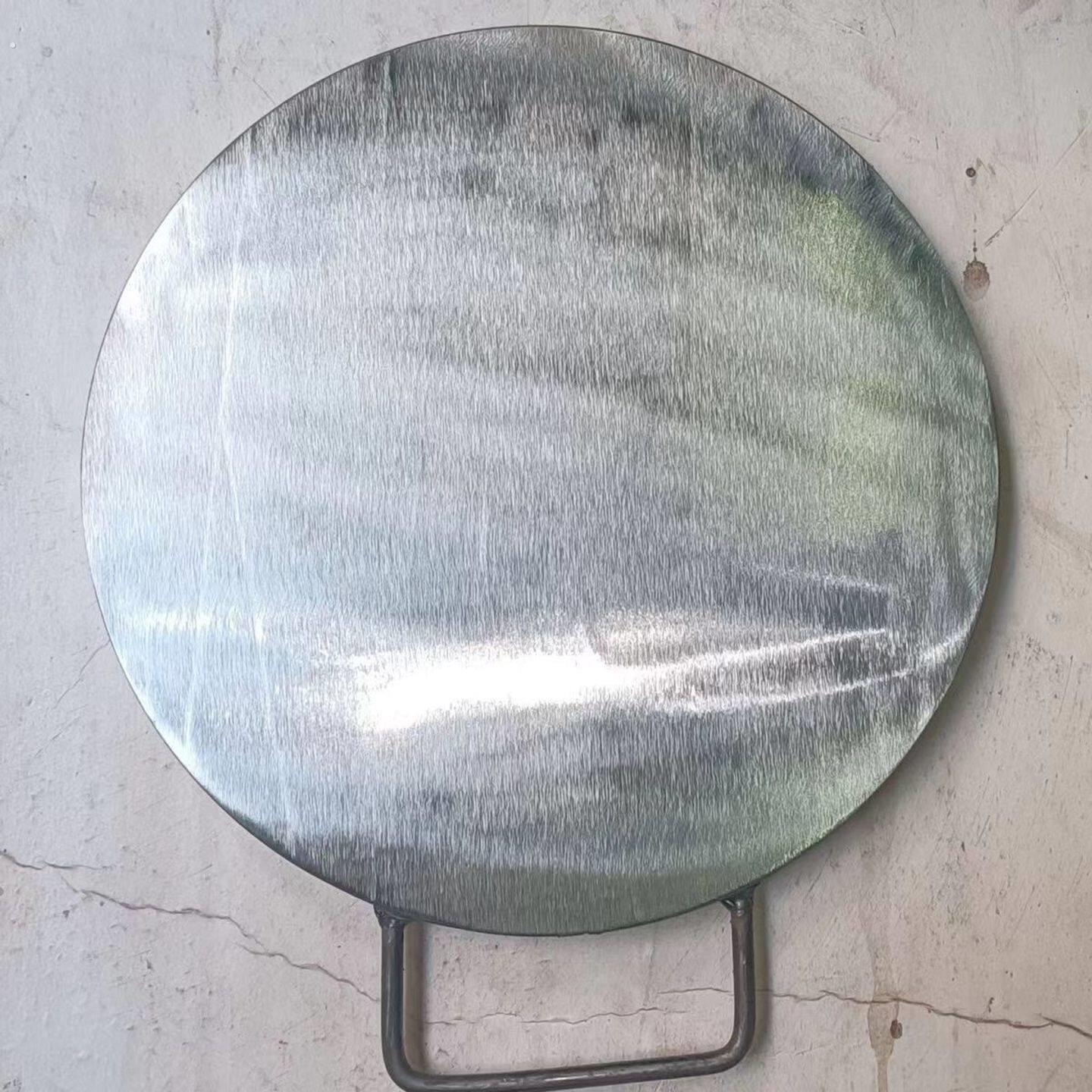 家用加厚春卷皮锅老式煎饼铸铁商用圆形娃娃摆摊手工杂粮专用铁板图片