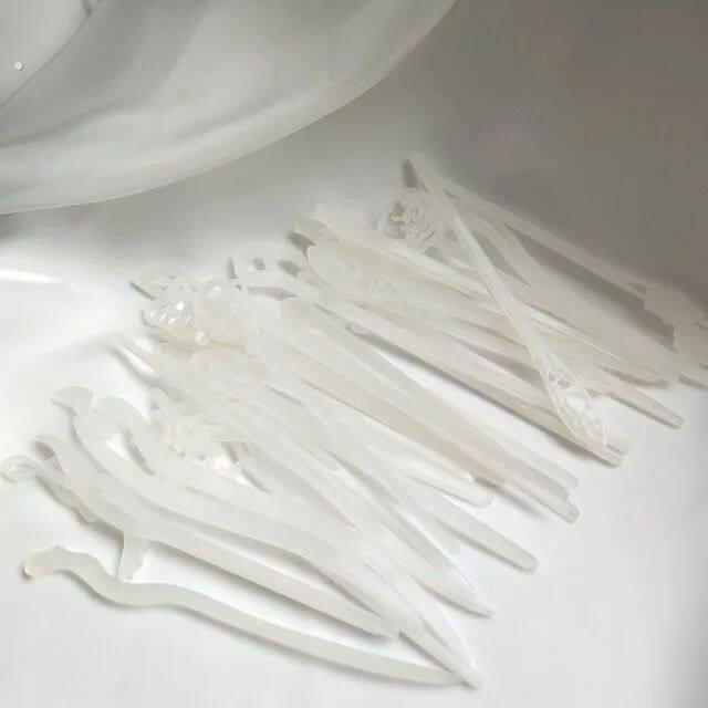 古风彷白玉发簪女簪子古装发饰新中式发钗汉服配饰头饰玉簪钗子