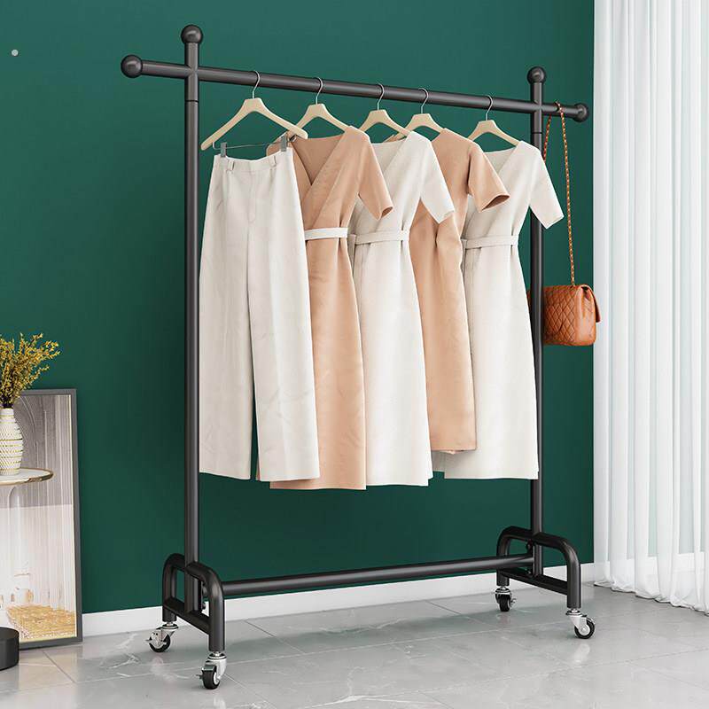 服装店专用展示架挂衣架直播落地式女童装晾衣服单杆龙门架带轮子