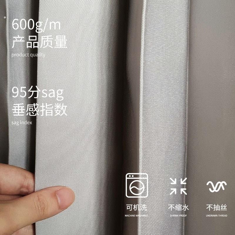 渐变色卧室空调门帘防风隔热折叠加厚卫生间过道厕所遮挡帘免打孔