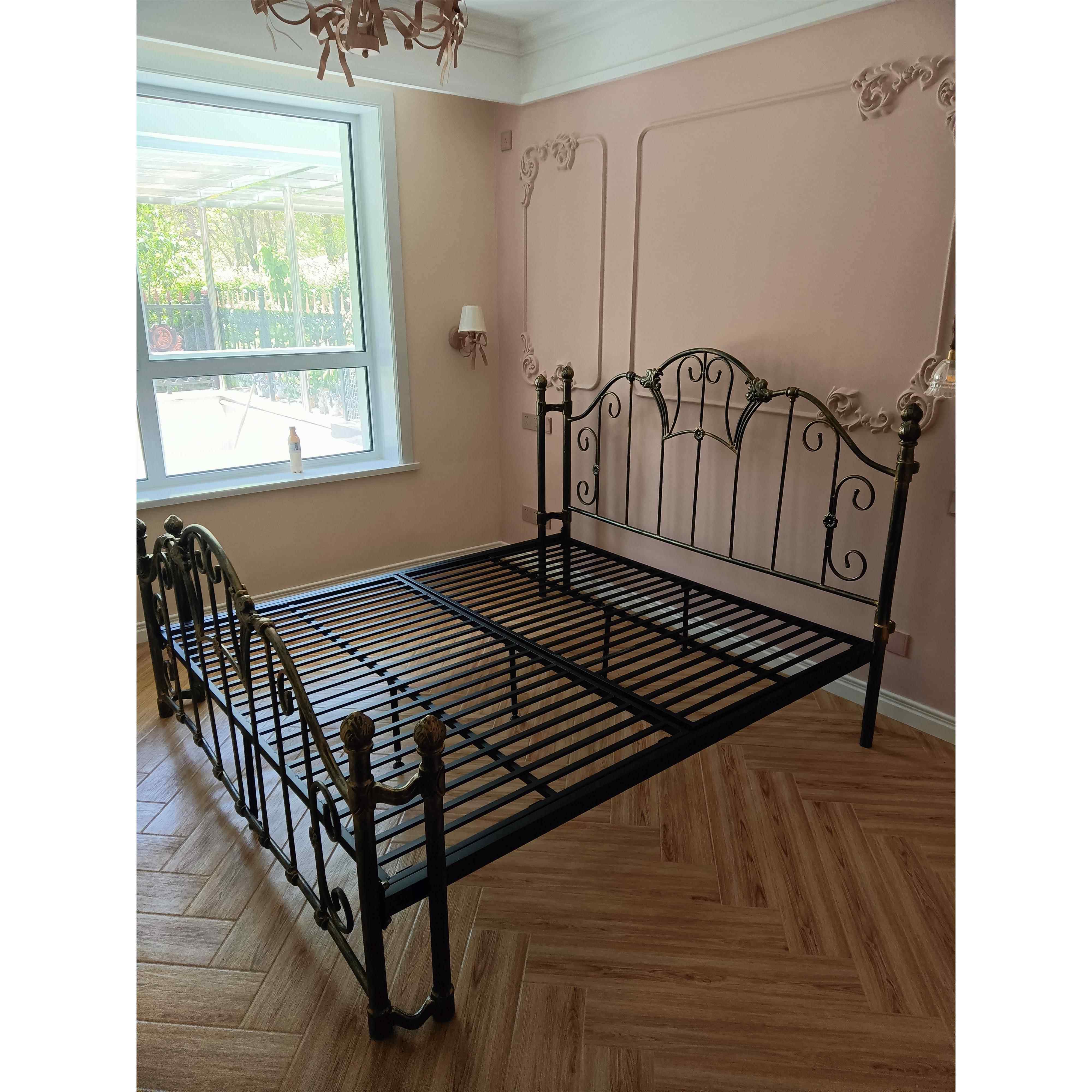 铁艺床/欧式床铁架床/铁艺床1.5 白色公主床/床架双人床1.8米