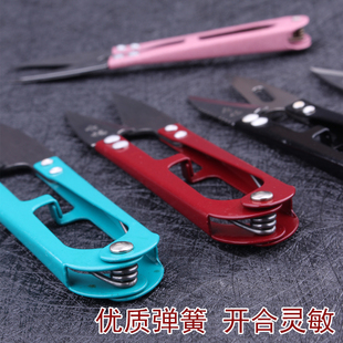 手工剪刀家用裁缝u型弹簧纱沙剪服装 小剪刀剪线头 布小号剪子