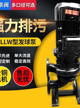 发球泵铸钢立式发球泵HLLW50-15-25-2.2立式发球泵