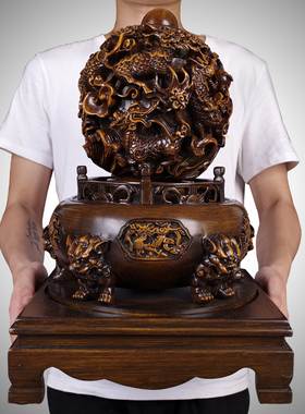 优选九转乾坤鼎摆件招财时来运转镇宅九龙鼎客厅装饰办公室家居工