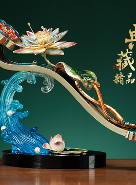 吉祥如意摆件客厅高档办公室装饰工艺品公司搬家乔迁之喜结婚礼物