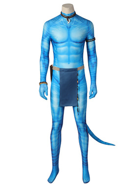 阿凡达2水之道cosplay洛阿克洛克印花连体紧身衣套装J21077GA