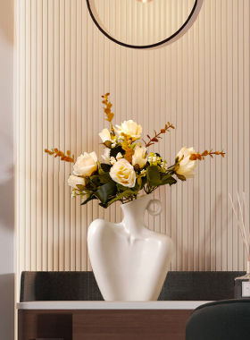 优选轻奢仿真花花瓶摆件玄关酒柜客厅高级感客厅电视柜家居装饰品