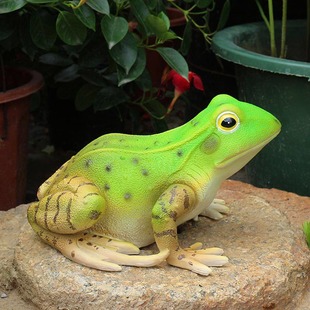 优选水池小动物仿真青蛙摆件雕塑户外花园庭院造景假山鱼缸树脂装
