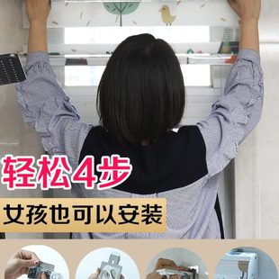 百叶窗帘 卷帘免打孔升降遮光卫生间窗户遮挡厨房厕所浴室防水拉式