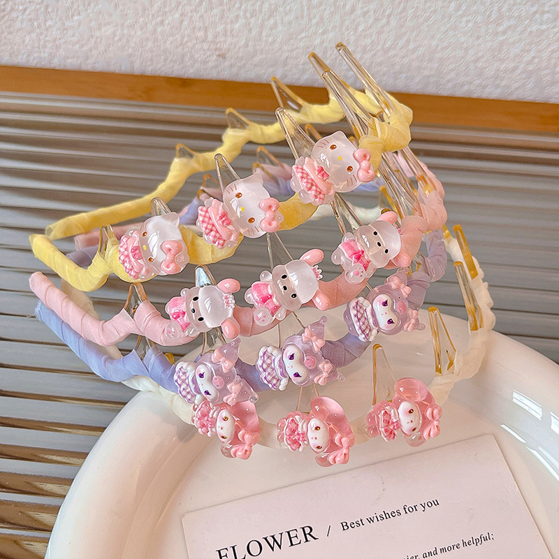 儿童卡通刘海碎发器发箍女童防滑发卡头箍发饰不勒头头饰