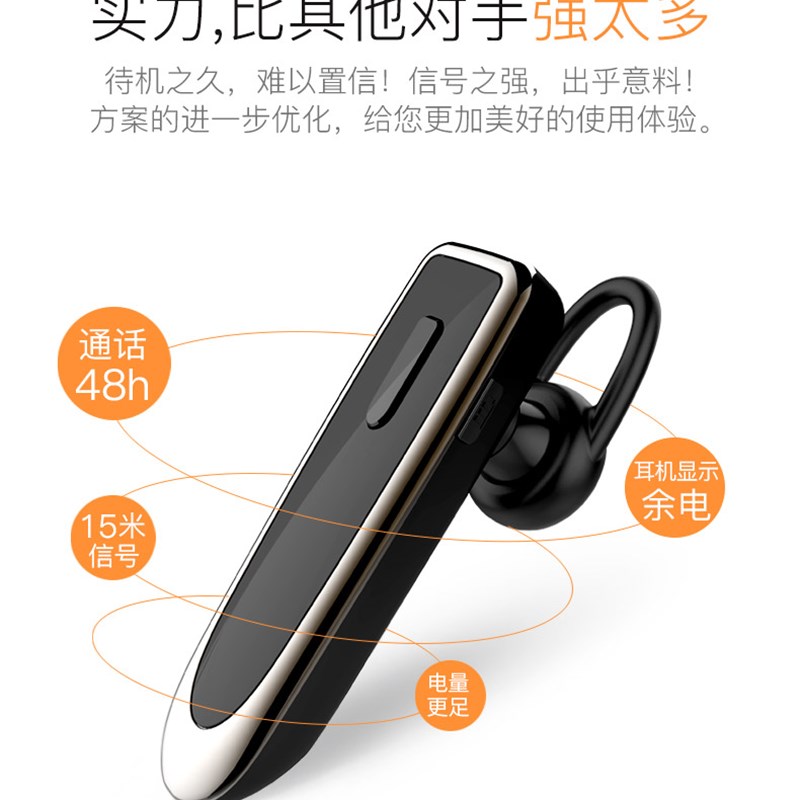 耳挂式真无线蓝牙耳机超长续航智能商务骑手来电报姓名2022年新款