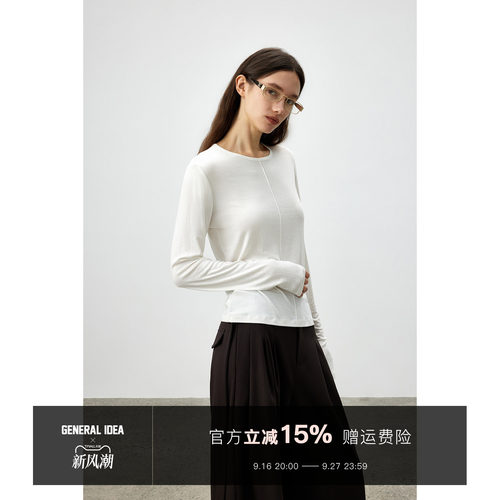 GENERALIDEA长袖薄款莱赛尔T恤