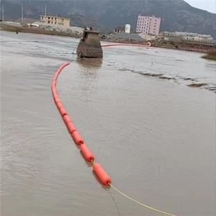 河道湖泊水面垃圾分割浮筒 水葫芦拦截浮体 200 1000串联式