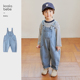 儿童复古百搭宽松牛仔裤 考拉鼻鼻 好穿搭 ·经典 口袋牛仔背带裤
