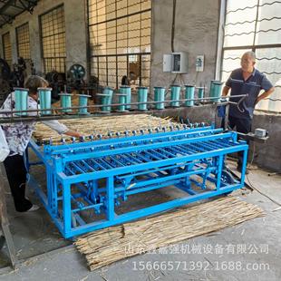 针织细密厚薄可调草帘机 电动芦苇编织苇帘机 砖坯覆盖蒲帘机